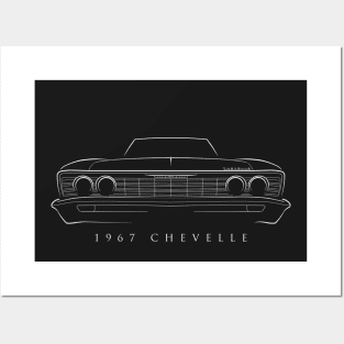 1967 Chevy Chevelle - stencil Posters and Art